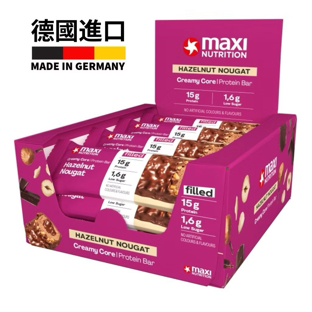 （即期2026.07.31）蛋白棒 【德國邁星】 Protein Bar 蛋白質點心 (45g/12入)  榛果口味