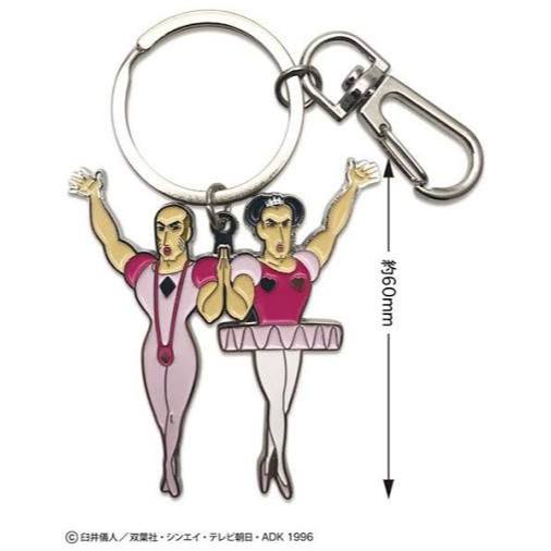 現貨 新品 日版 蠟筆小新 蠟筆小新：搞怪遊樂園大冒險 馬卡歐與裘瑪 鑰匙圈吊飾