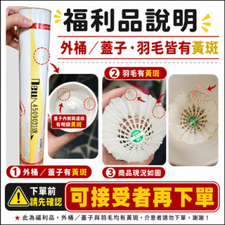 【惜福福利品 羽毛有黃斑】SUCCESS成功 45090A TROPS 一般羽球 45090練習羽球 (12入) 康庭