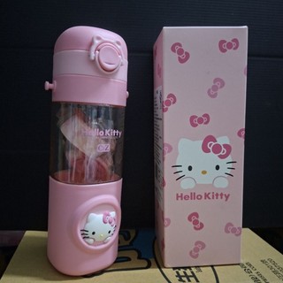 正版雷標 kitty兒童背帶直飲水壺500ml