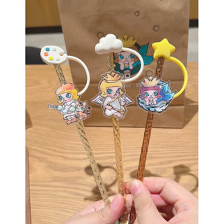 在台現貨24hrs出貨+預購♡【星巴克x泡泡瑪特MOLLY】中國限定 STARBUCKS聯名吸管勺 兩用吸管套 湯匙挖勺