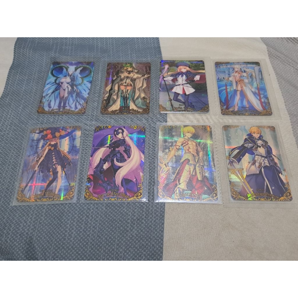 二手 黑貞德 阿比 金閃 舊劍 術傻 花嫁尼祿 提亞馬特 泳裝 摩根 FGO 威化餅 餅卡 有裝卡套 可能多少有點小瑕疵
