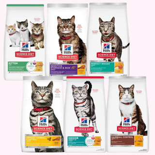 希爾思 Hill's 配方飼料 貓飼料 完美體重 泌尿道毛球控制 化毛排毛 敏感腸胃與皮膚 幼貓 成貓 室內成貓