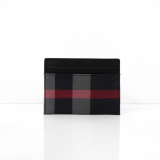 優買二手精品｜全新超超超特價‼️ BURBERRY 80840661 牛皮帆布格紋卡夾｜信用卡 悠遊卡 名片夾 證件套