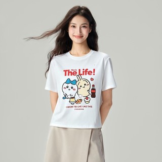 GIORDANO 女裝吉伊卡哇印花短袖T恤 CHiiKAWA系列 05396400