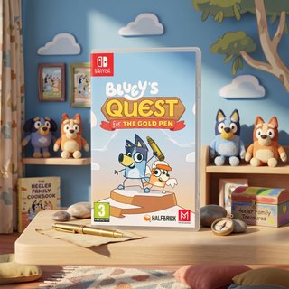 【一起玩】NS SWITCH 妙妙犬布麗：取回黃金筆 中英日文歐版 Blueys Quest For The Gold
