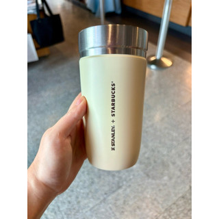 星巴克STANLEY香草米16OZ不鏽鋼杯473ml