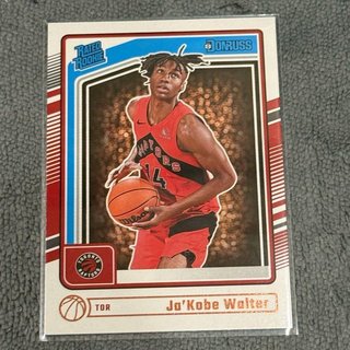 Ja'Kobe Walter RC 新人卡 NBA 2024-25 Donruss Toronto Raptors