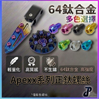 【JP正鈦】APEXX飛旋踏板 Apexx油箱蓋 正鈦螺絲 鈦合金螺絲 飛旋螺絲 SL鈦螺絲 DRG鈦螺絲 64鈦合金