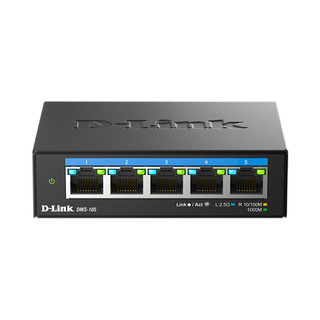 D-Link友訊DMS-105 5埠 DSM-108 8埠 2.5GbE 多速率無網管交換器(金屬外殼)台灣製 隨插即用