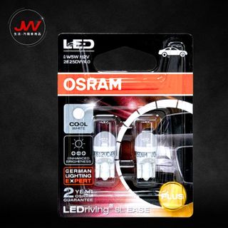 【J&W電商】OSRAM LED 白光 PLUS W5W 12V 1W 燈泡 T10 2825DW4.0