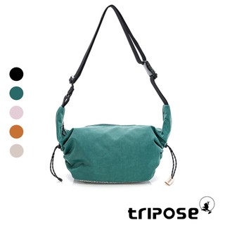tripose MOVE微皺尼龍輕量抽繩斜背包-小
