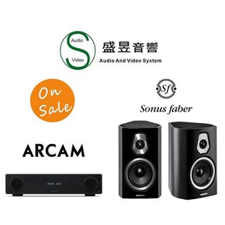 Arcam A15+ 英國,綜合擴大機 + Sonus Faber Sonetto II 義大利製書架喇叭│現貨『隔日達