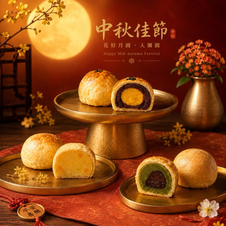 ✨ 中秋節禮盒-綜合月餅 6入 、9入如邑堂 台中伴手禮✨