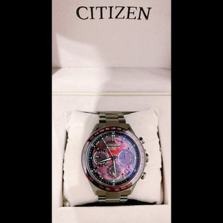 CITIZEN 星辰 ATTESA 血月腥紅 月全食限量款CC4077-71Z超級輕量化鈦金屬光動能GPS衛星對時男錶