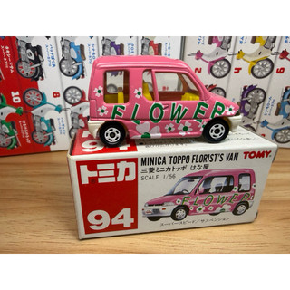 TOMICA NO.94絕版舊紅標MINICA TOPPO FLORIST'S VAN 花屋三菱