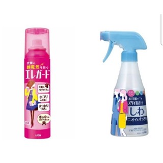 🇯🇵LION HYGIA 衣服除皺消臭噴霧劑 300ml／衣物防靜電噴霧 瞬間消靜電 (微香/160ml) 2款 