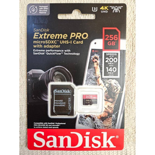 台中 SanDisk 晟碟 Extreme PRO microSD UHS-I 256GB 記憶卡