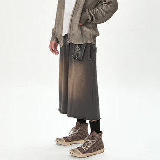 快速出貨 JOBDATASHEET - Distressed Washed Cropped Pants D51