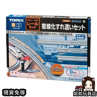 TOMIX 91028 軌道路線組D(複線化) N規1/150鐵道軌道路線組合模型 如如玩具店