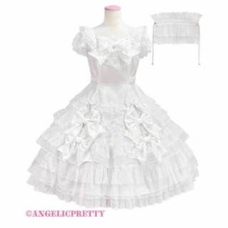 預售 Angelic Pretty AP Angel Sherbet天使冰糕JSK SET 白粉 日牌Lolita洋裝