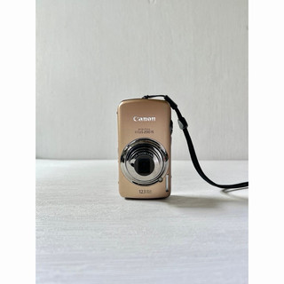Canon Digital IXUS 200 IS復古CCD 廣角輕觸螢幕卡片相機香檳金
