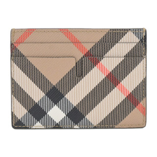 BURBERRY 新款經典格紋卡片夾(沙色)｜100%原廠真品｜JS Maxx官方旗艦館