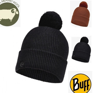【BUFF】2色》保暖美麗諾 羊毛帽 Lifestyle 遮耳帽 毛球帽 針織帽 毛帽 滑雪帽 無邊帽 126463