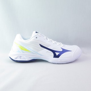 MIZUNO 71GA264315 WAVE CLAW 4 男 排羽球鞋 3E寬楦 白x藏青【iSport愛運動】