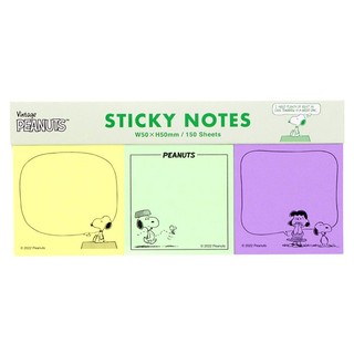 sun-star 日本製 Snoopy 漫畫風系列 三色便籤組 史努比 語錄 UA69086