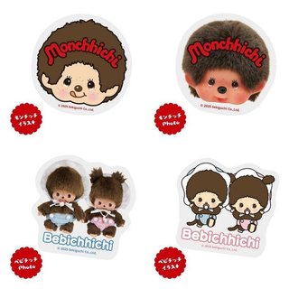 ♥小公主日本精品♥Monchhichi 夢奇奇 造型貼紙 裝飾貼紙 防水貼紙~8