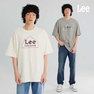 Lee 三角LOGO短T 男 米 灰 深藍 LB602103