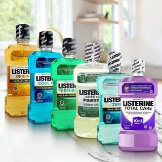 Listerine 李施德霖 漱口水(500ml) 原味 薄荷 留蘭香 綠茶 櫻花蜜桃【小三美日】DS008042x