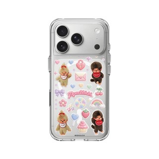 犀牛盾 適用iPhone Clear MagSafe相容 抗黃化透明防摔磁吸手機殼∣Monchhichi/Y2K 貼紙簿