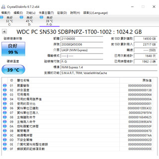 WD 威騰1TB M.2固態SSD 2280 NVMe PC SN530 保固30天