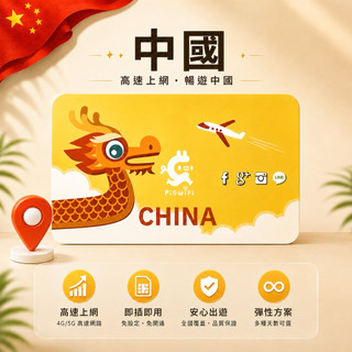 PIGWIFI 中國大陸 總流量翻牆網絡卡 SIM卡 免翻牆SIM卡 網絡卡 WIFI卡