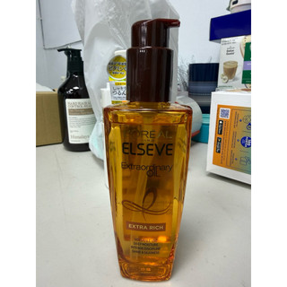 巴黎萊雅金緻護髮精油棕色款 100ml（Extra Rich 極潤修護型）