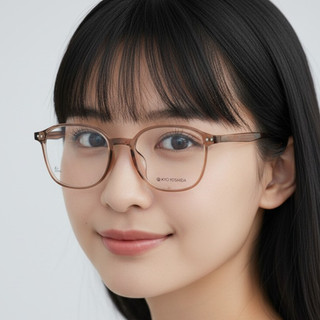 Kyo Yoshida 28004 吉田京眼鏡｜超輕透明復古時尚職人塑鋼眼鏡 女生品牌眼鏡框【幸子眼鏡】