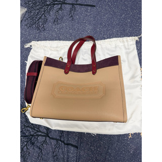 Coach Field Tote 30 拼色托特包