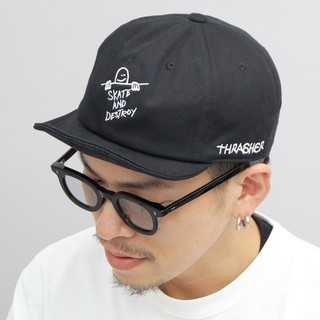 MOKU🇯🇵 THRASHER x Mark Gonzales聯名插畫 刺繡棒球帽 裁判帽 滑板帽