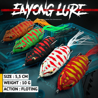 完全手工製作，印尼製造🇮🇩ENYONG LURE 5,5CM 10G 摩納 泰國雷蛙 雷強 雷蛙 魚虎 鯰呆 小盾鱧