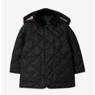 二手童裝Burberry Kids 菱格紋絎縫連帽外套(原價NT$15000)