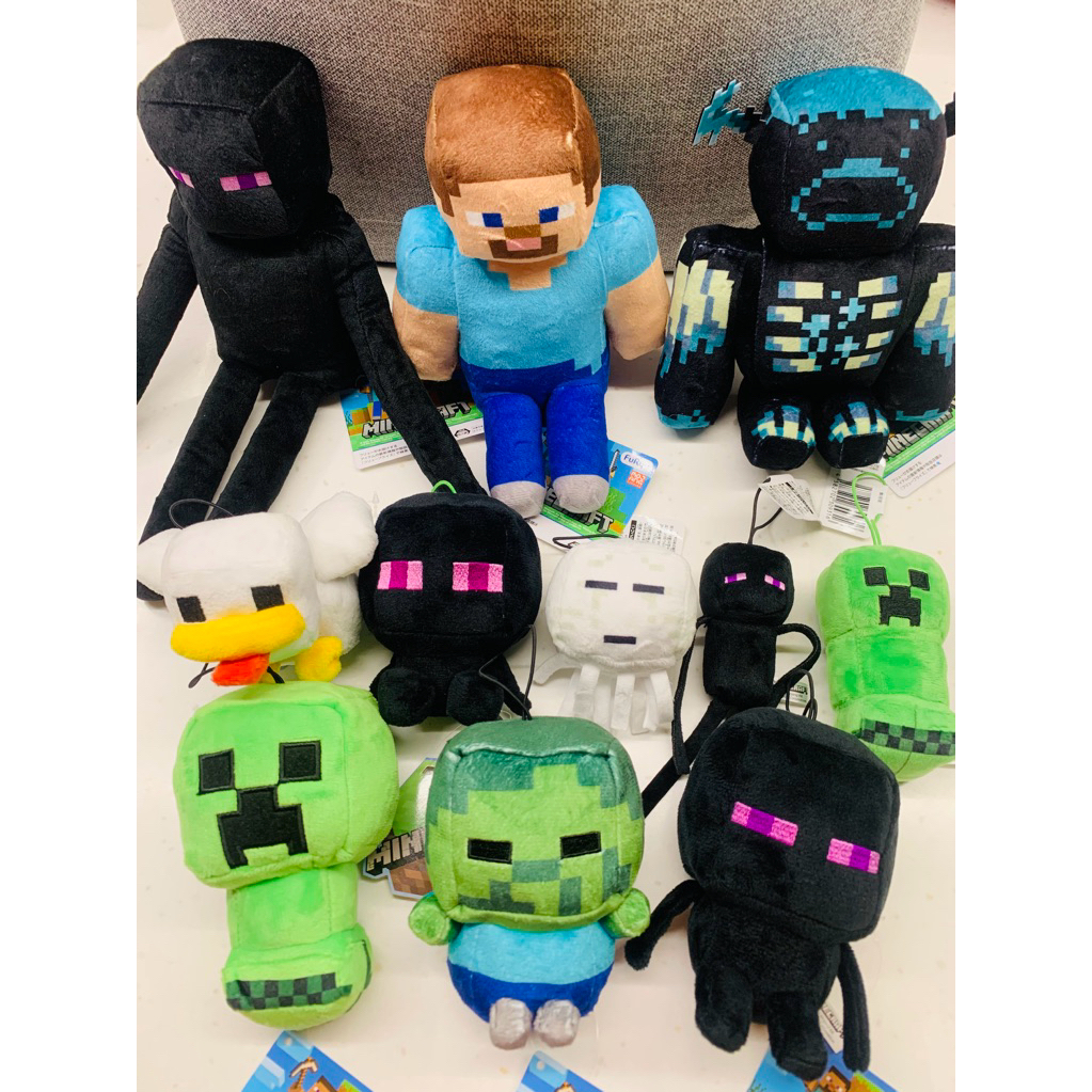 ❤Lika小舖❤麥塊創世神 日本正版現貨 Minecraft 我的世界景品玩偶布偶娃娃吊飾 東北