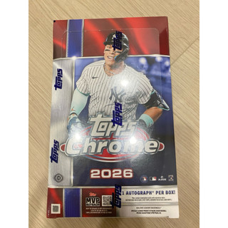 （全新未拆）2026 Topps Chrome Baseball Hobby Box