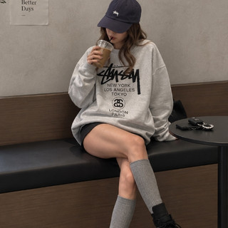 [IAD SHOP]STÜSSY 重磅 大學衛衣 世界巡迴系列 WORLD TOUR CREW 現貨 中原 正品 桃園