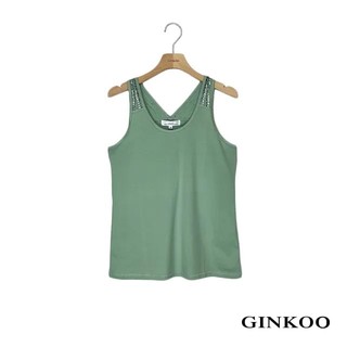【GINKOO 俊克】肩帶亮片背心-官方旗艦店-女裝