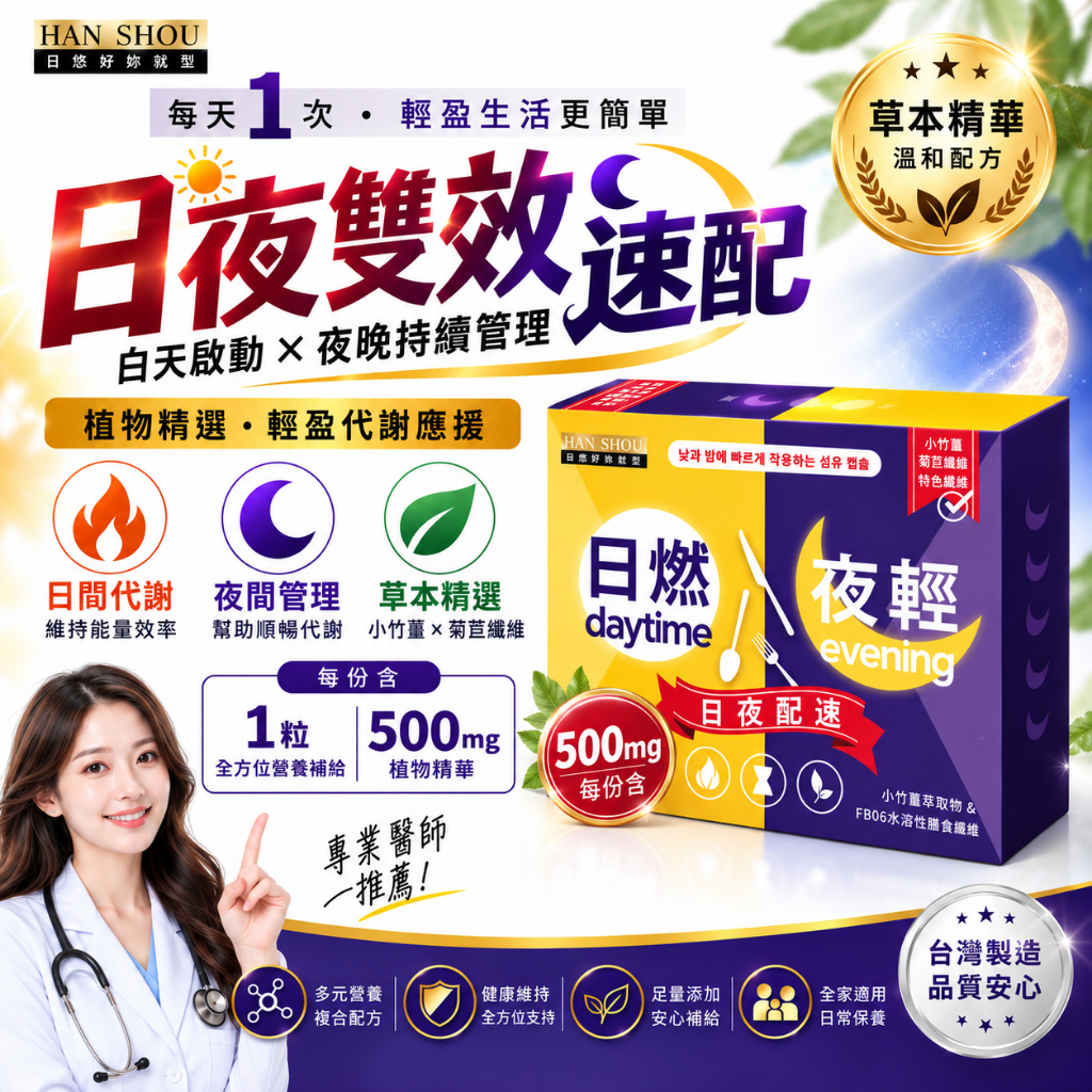 日燃夜纖一顆就好 🔥代谢膠囊 日夜酵素 輕鬆燃 抑制體重 阻斷擊油排囤 分解酵素 停滯期 頑固體 產後/夜班/久坐/必備