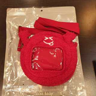$599 *娃娃造型透明側背包 / 曬娃斜背包（擁抱紅點點款） hahababy 長約 24 cm x 寬約 5 cm