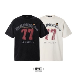 【OTIS】【現貨】77水洗色做舊感tee 厚磅 短袖 寬鬆 OVERSIZE 落肩 嘻哈 美式 街頭