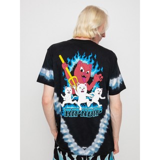 RIPNDIP HADES TEE 紮染藍黑色 黑帝斯 短袖T恤 中指貓 台灣總代理-ALL